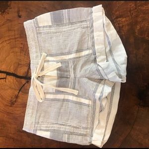 CUTE LINEN PATTERN SHORTS